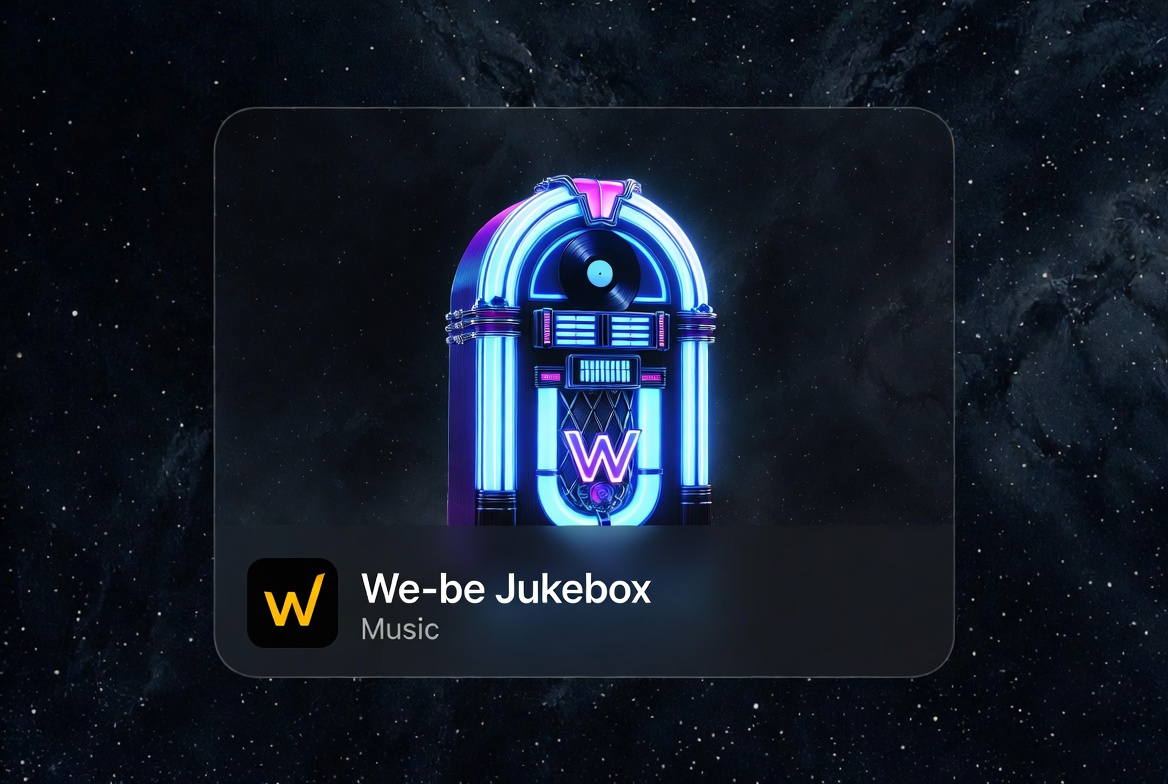 We-be Jukebox app screenshot